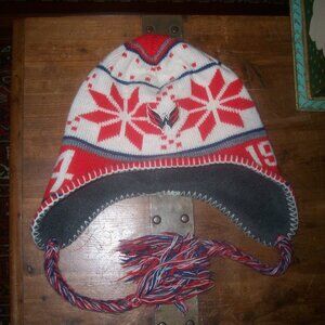 Old Time Hockey Washington Capitals Toboggan Knitted  Hat Cap Beanie Winter